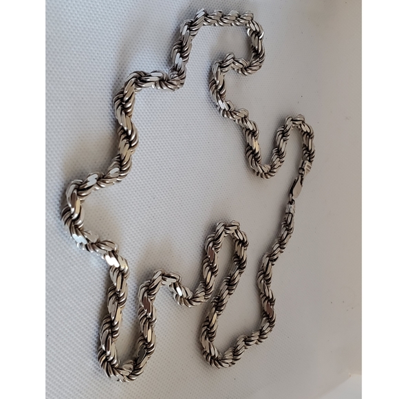 Sterling Silver Rope Chain - Picture 3 of 3